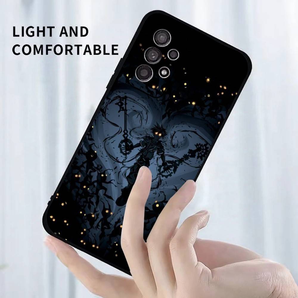 K-Kingdom Hearts Game Phone Case For Samsung S25,S24,S23,S22,S21,S20,S10,Ultra,Plus,Lite,FE,Soft Silicone Black Cover