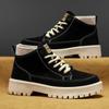 Stivali Alti da Uomo Quattro Stagioni Casual Outdoor Comfort Suola Spessa Altezza Aumentata Resistenti all'Usura Stivali Alti Casual Zapatos