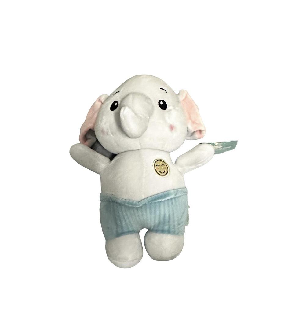 Korean Style Elephant & Hedgehog Plush Toy Set for Children - Skin-Friendly and Soothing