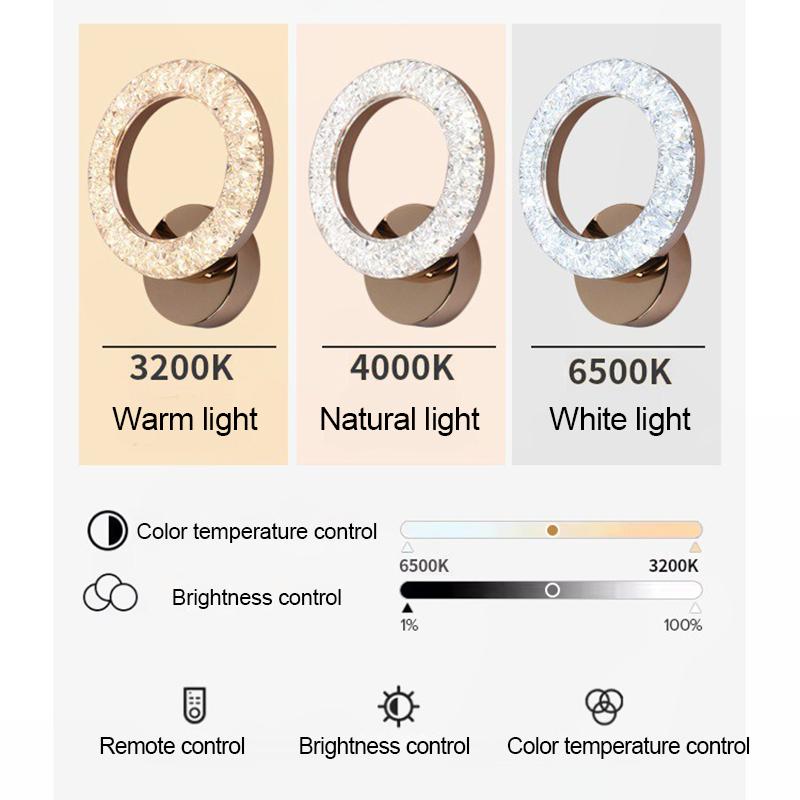 Multi-style LED Wall Lamp Modern Luxury Indoor Home Bedroom Bedsides Living Room Background Aisle Restaurant Acrylic Wall Lamp