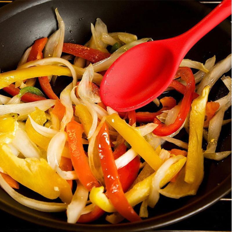 Barevné silikonové kuchyňské náčiní 10dílná sada Nepřilnavý hrnec Silikonová sada kuchyňského náčiní Vaření Lopatka Lžíce Nástroj Vařící nástroje