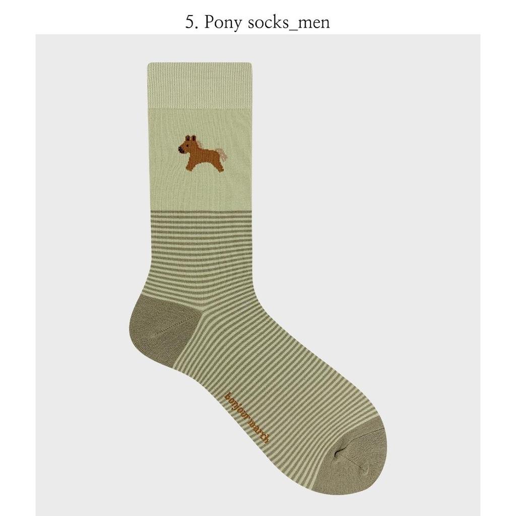 [BonjourMarch] 26SS Men’s Animal Pattern Socks - 3 Pair Set (Gift Packaging Included)
