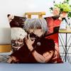 TTokyo Ghoul Cushion Cover Washable Linen Pillowcase Soft  for Sofa Bed Cozy Home Room Decor