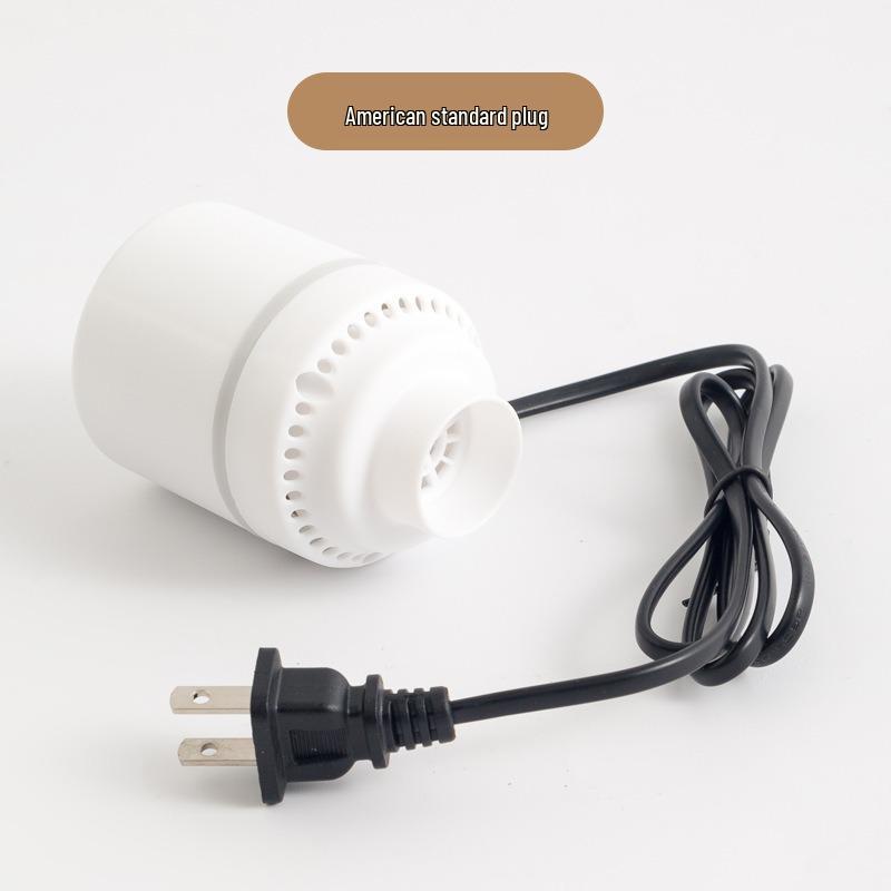 Universal Plug-in Air Pump for Vacuum Compression Bags, 110V US/EU Standard, Efficient Air Extraction for Household Use.