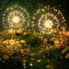 Solar Garden Lights Outdoor Decor Waterproof, 2Pack 120LED Firework Lights for Garden Decorative, Fairy Lights Solar Powered for Yard,