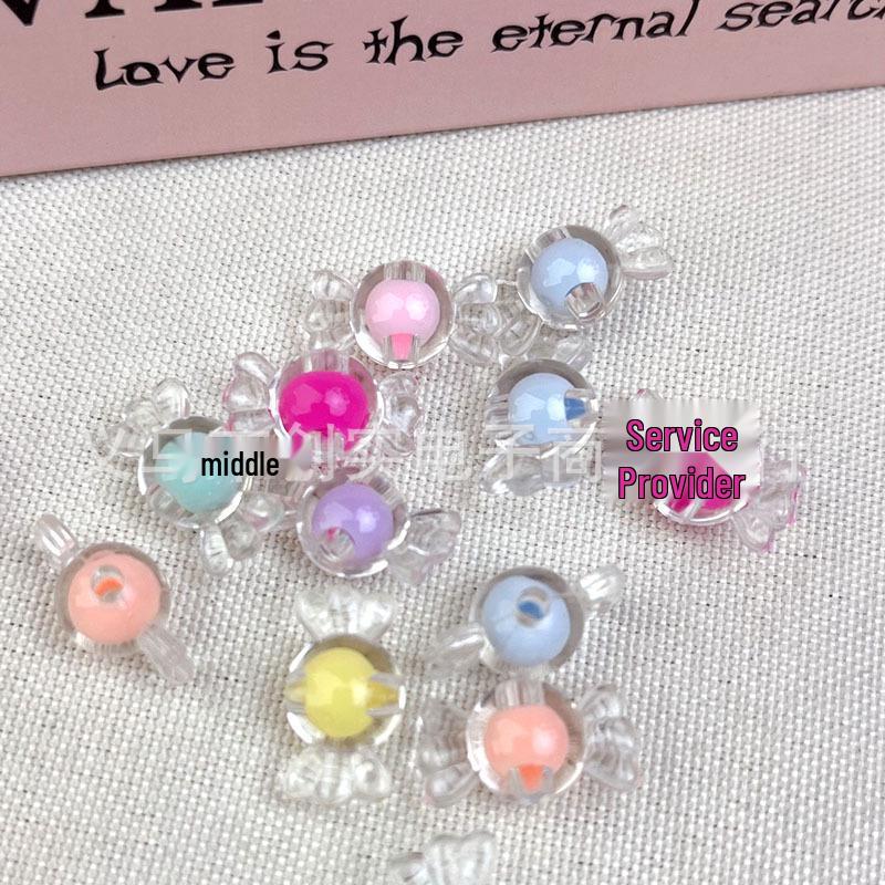 10mm Transparent Colored Candy Acrylic Beads for DIY Jewelry Making