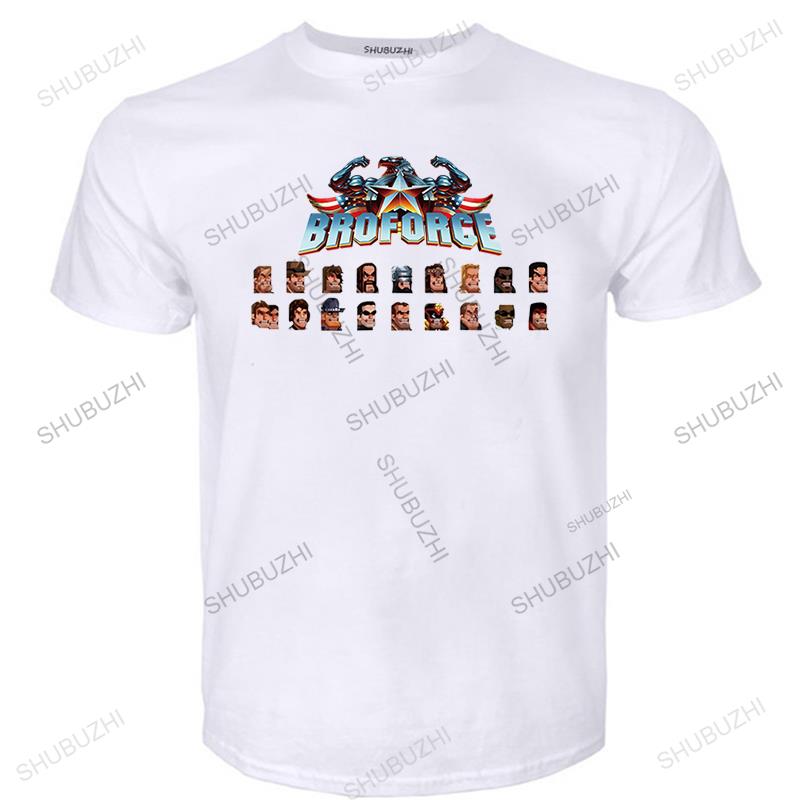 

men s summer high quality t shirt Cotton Short-sleeve Broforce logo Tee-shirt for Men dark blue unisex fashion crew neck t-shirt S