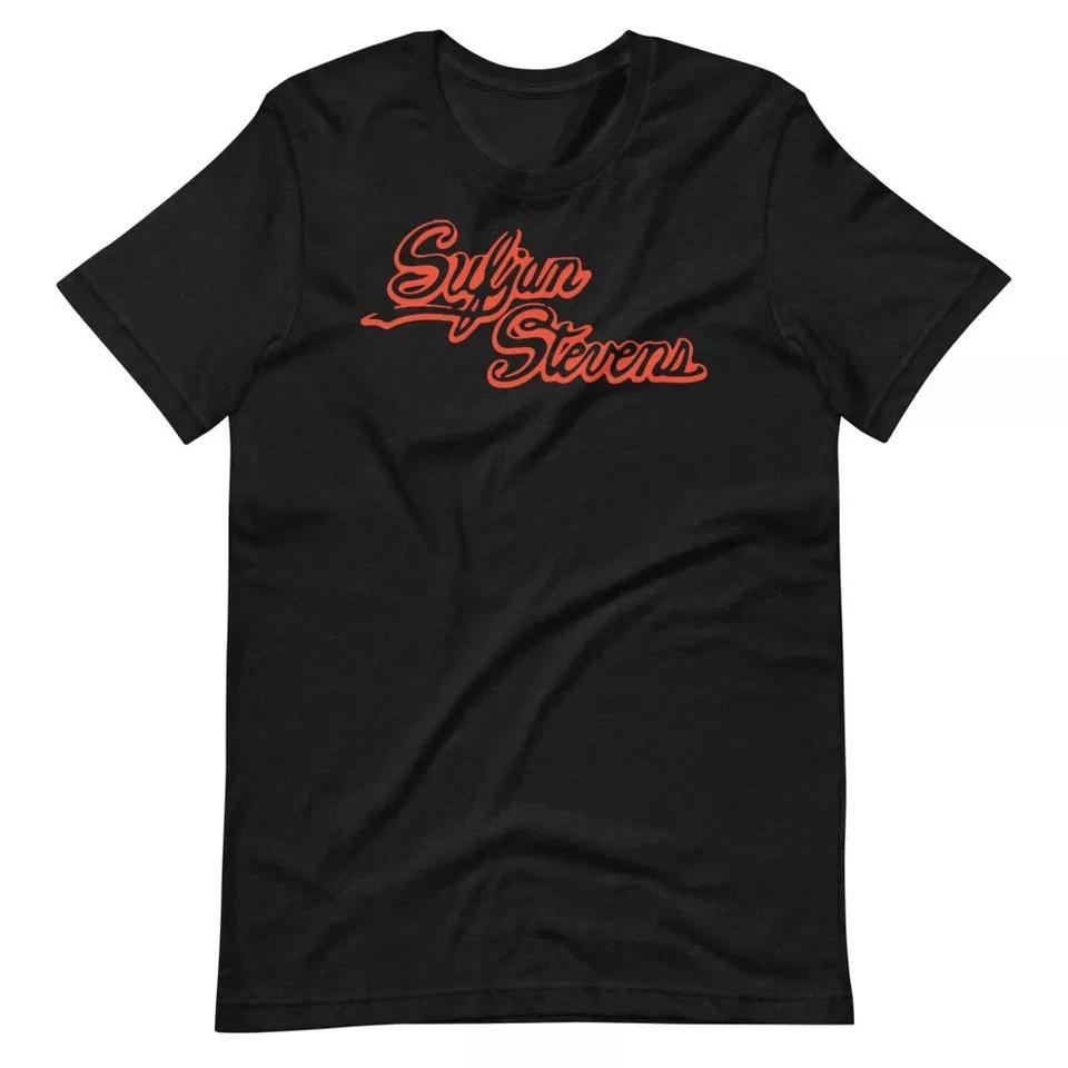 SUFJAN STEVENS Script Poster Convert Vinyl Retro Style Short-Sleeve T-Shirt XXXXL
