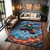 Demon Slayer Swordsmen Trio Patterned Rug Durable Easyclean Carpet For Bedroom Study Home Party Decor Birthday Gift