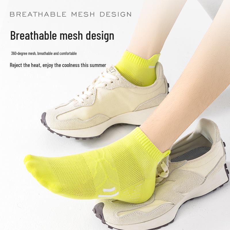 Atmungsaktive Laufsocken für Herren - Leicht, Scheuerfrei, Baumwoll-Mesh, Kurz