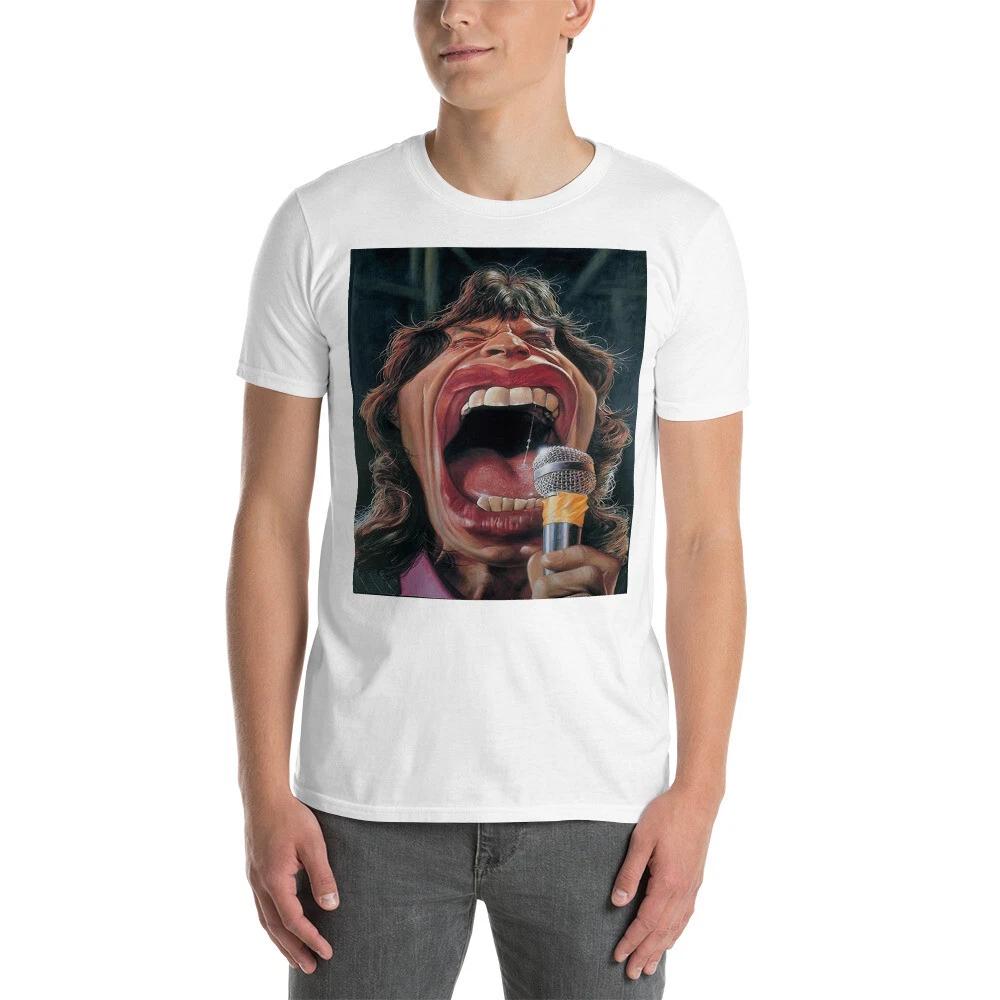 mick funny caricature great rolling st awesome Short-Sleeve Unisex T-Shirt M
