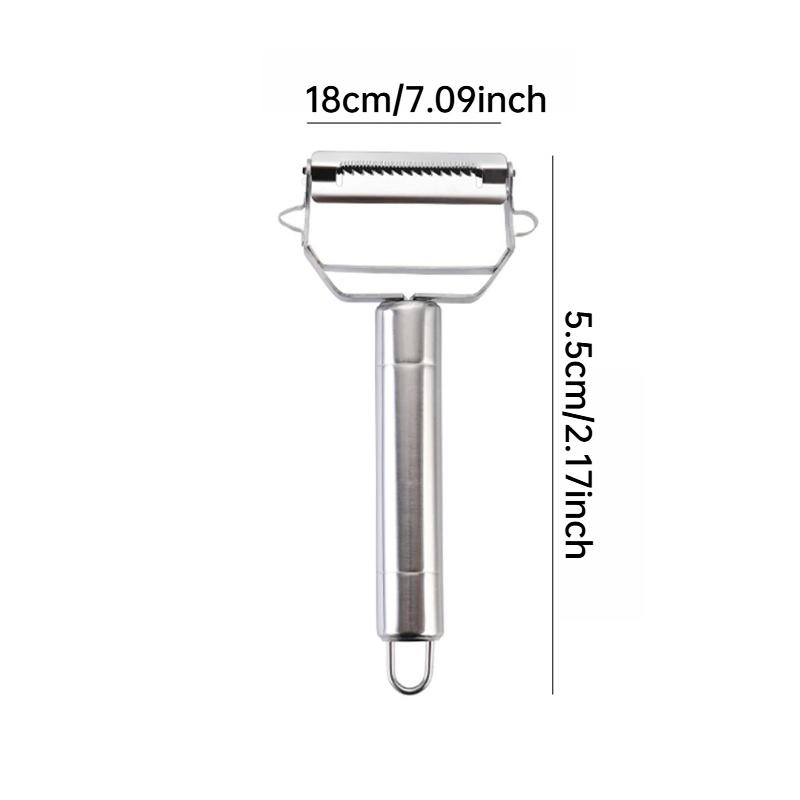 3 BUC Peeler de Legume pentru Bucătărie Oțel Inoxidabil Răzătoare de Pepene Dublu Cap Peeler de Uz Casnic Multi-Funcțional Peeler de Fructe și Legume
