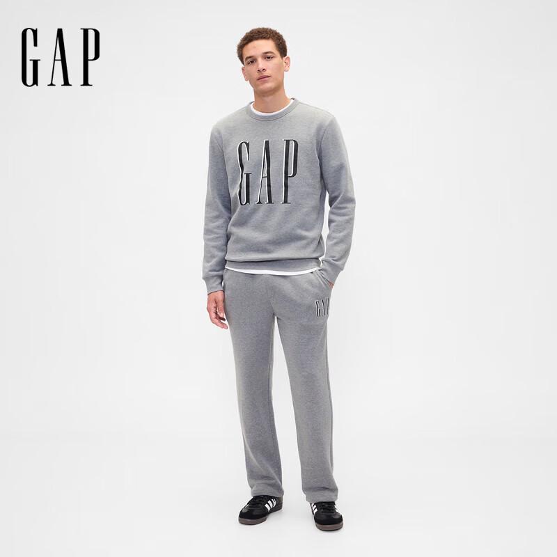 GAP Unisex Printed Logo Fleece Crewneck Sweatshirt