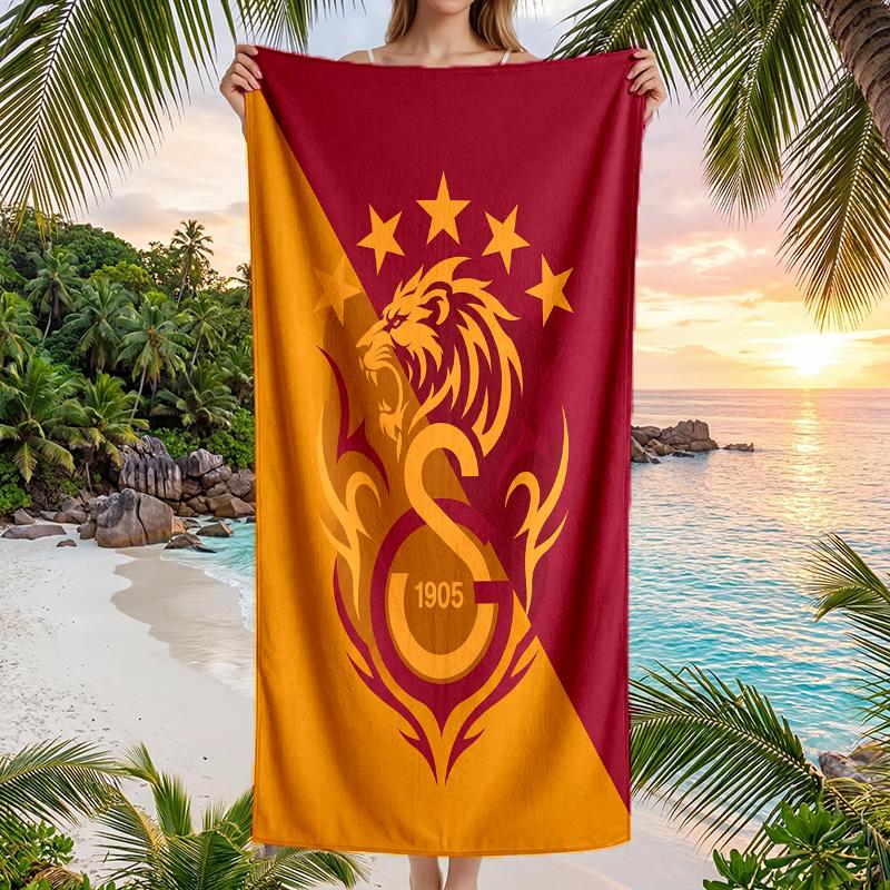 Stampa FC Galatasaray Asciugamano da Spiaggia Quick Dry Microfibra Assorbente Portatile da Viaggio Asciugamano per Nuoto