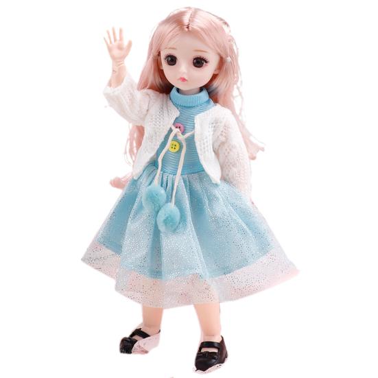 Cute Super Dollfie Toy 30 Cm Rust-proof Anti-scratch Plastic Removable Joint Matte Face Ball Jointed