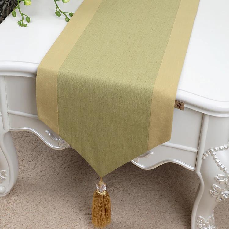 Cotton Plain Linen Table Runner Long Decoration Christmas Wedding Modern Coffee Tablecloth Rectangle Dining Table Pads Placemats