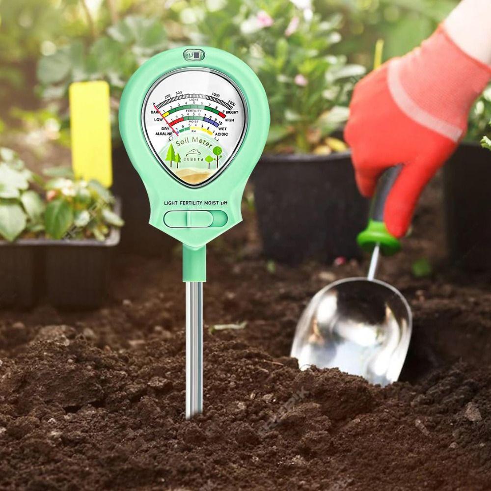 4 In 1 Multifunctional Soil Tester 90° Rotatable Soil Acidity Tester Soil Detector Potted Plants