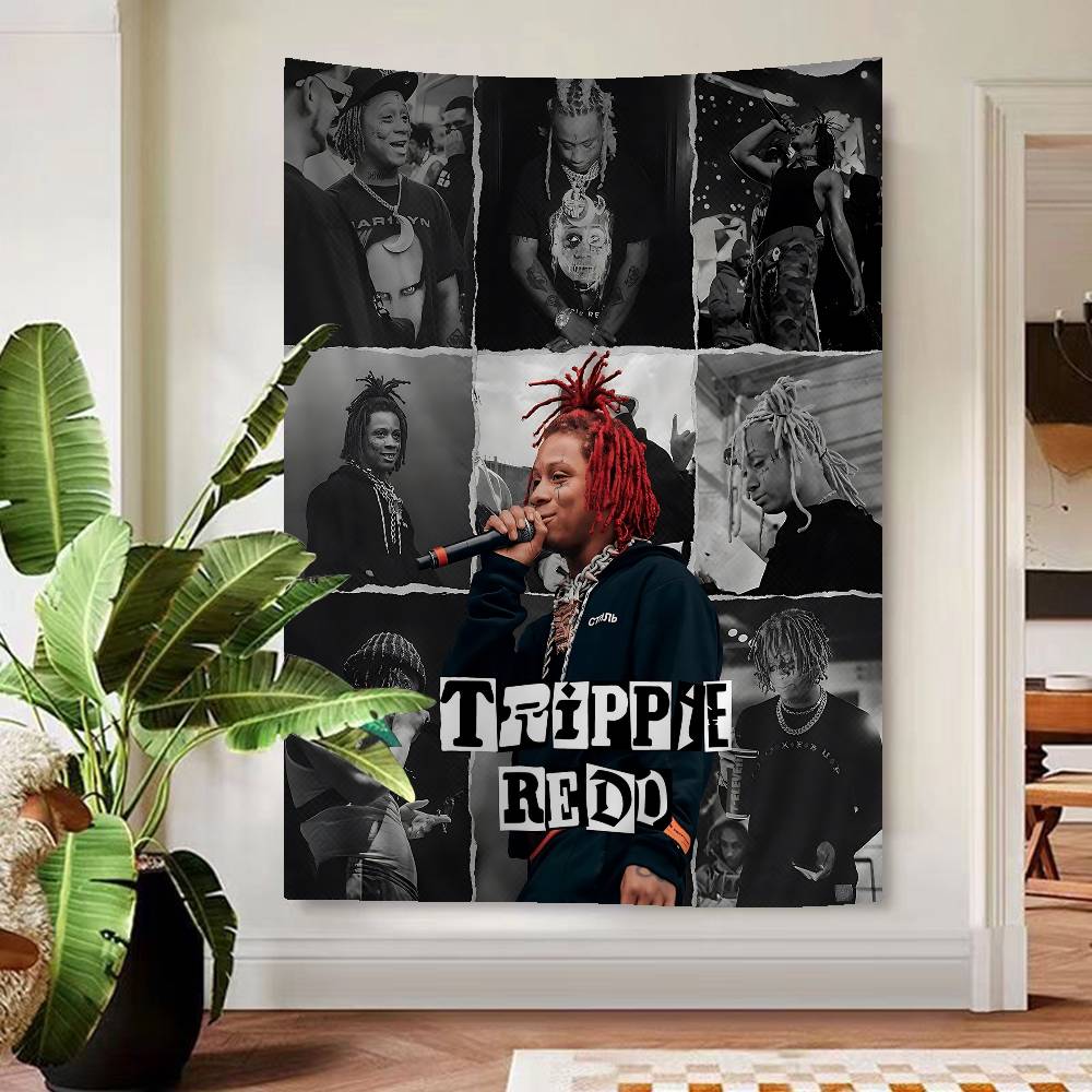 

Trippie Rapper Singer Redd Colorful Tapestry Wall Hanging Bohemian Wall Tapestries Mandala Wall Hanging Sheets 74x94cm(29x37in)