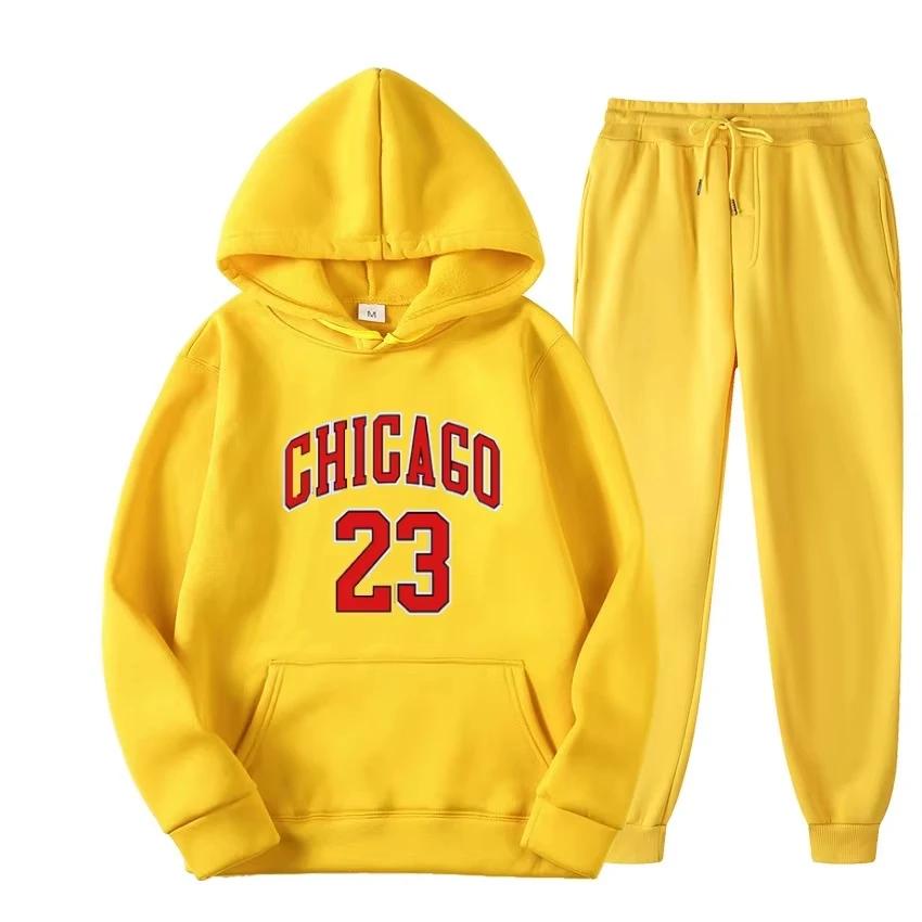 Set de bluză cu glugă și pantaloni pentru femei, pulover la modă, îmbrăcăminte pentru femei de toamnă și iarnă