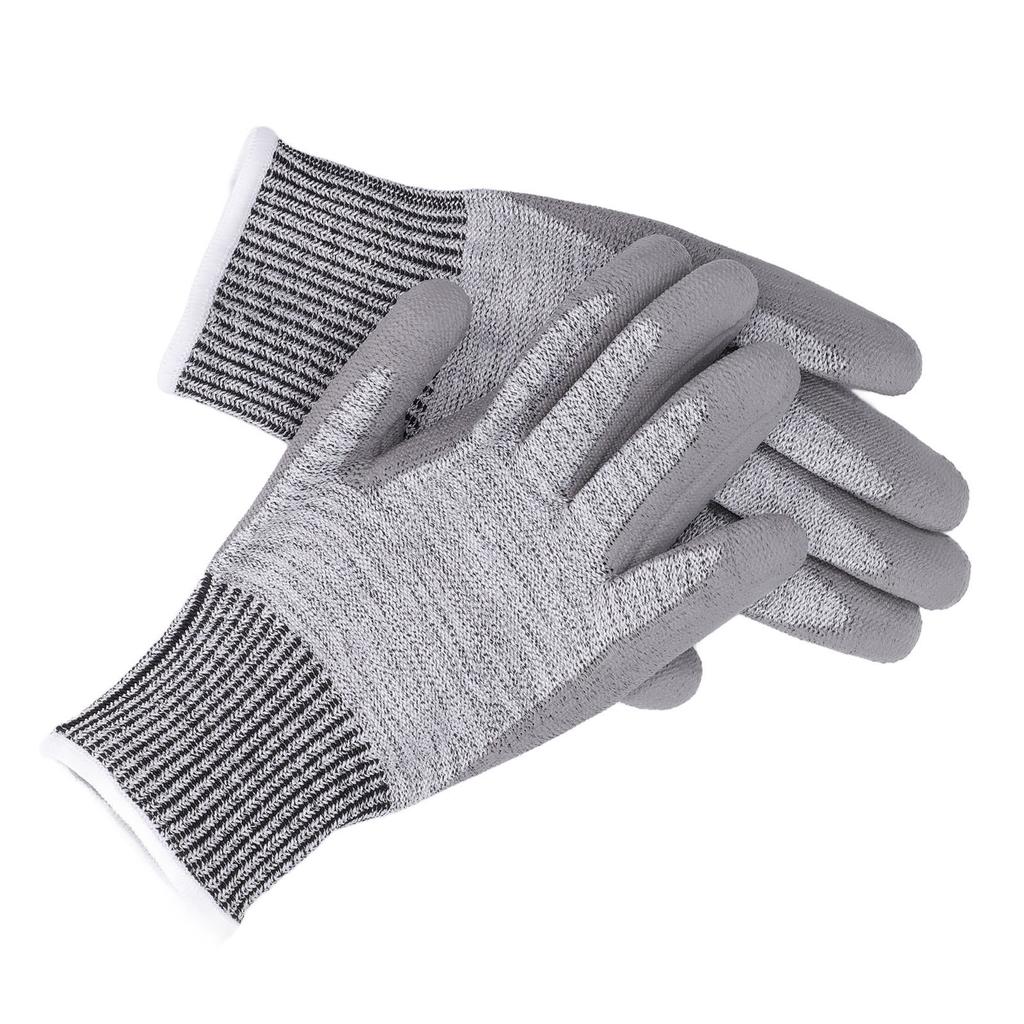 Arbeitshandschuhe Level F Schnittfest PU-beschichtet Atmungsaktiv für Wartung Gartenbau L