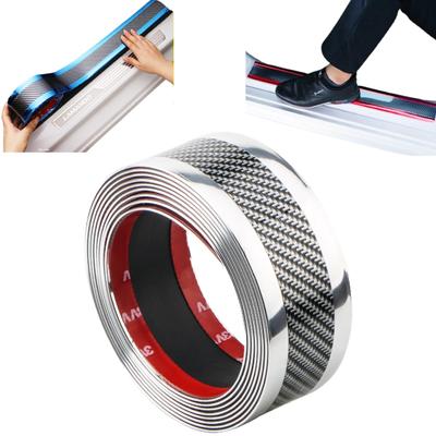 Merrytime Chránič dveří auta Ochranná fólie Ochranný plech Hrana bočního prahu Lišta Prevence poškrábání a nečistot 3m x 5cm Stříbrná