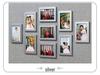 7-Zoll Minimalistisches Modernes Neun-Gitter Wand-Fotorahmen-Set – Stanzfreie Wohnzimmerdekoration