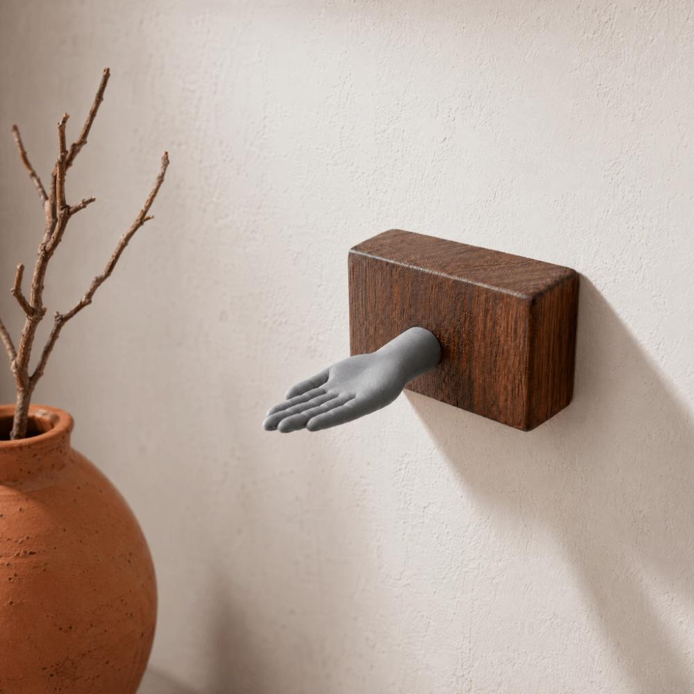 3D-gedruckter Handform-Schraubhaken Realistischer Wandhalter Schlüsselhalter Einzigartiger Schlüsselaufhänger Eingangsbereich