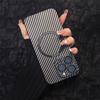 For Magsafe Magnetic Wireless Charging Carbon Fiber Texture Phone Case For iPhone 16 Pro Max 14 11 12 13 15 Pro Max Back Cover
