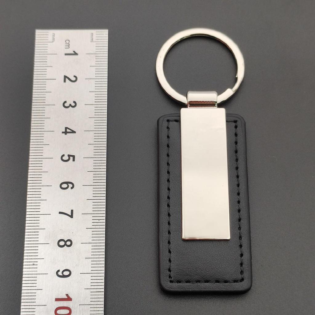 Metal Tokalı Erkek Dikdörtgen Deri Anahtarlık - Araba Hediyesi Anahtarlık