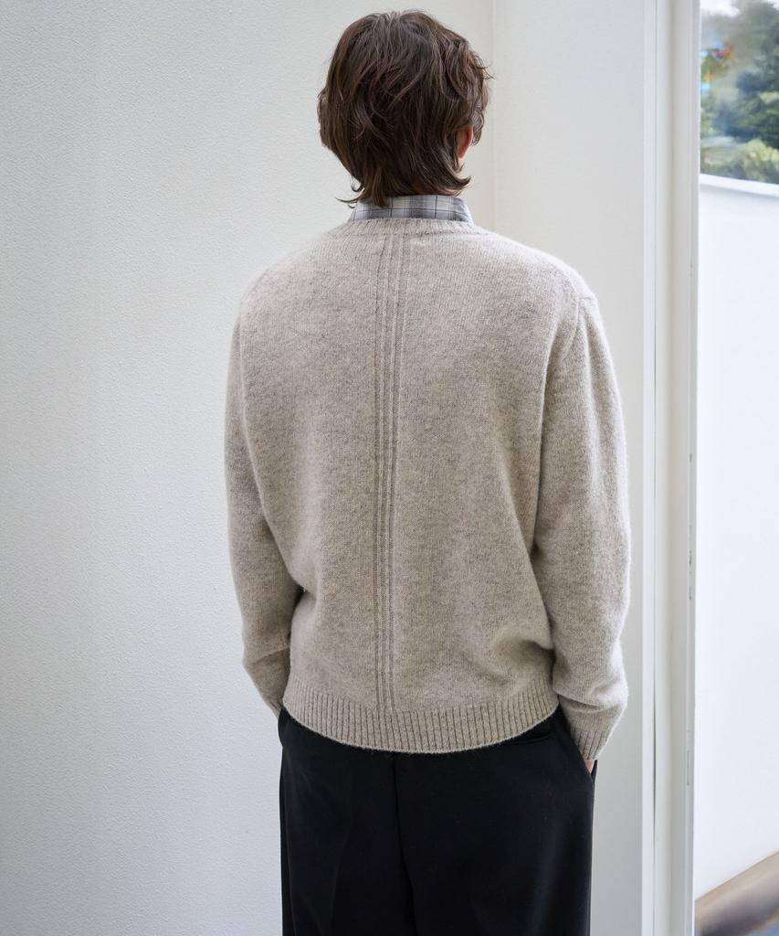 TRIP LE SENS [100% Wool] Pure Light Round Knit_Oat Beige