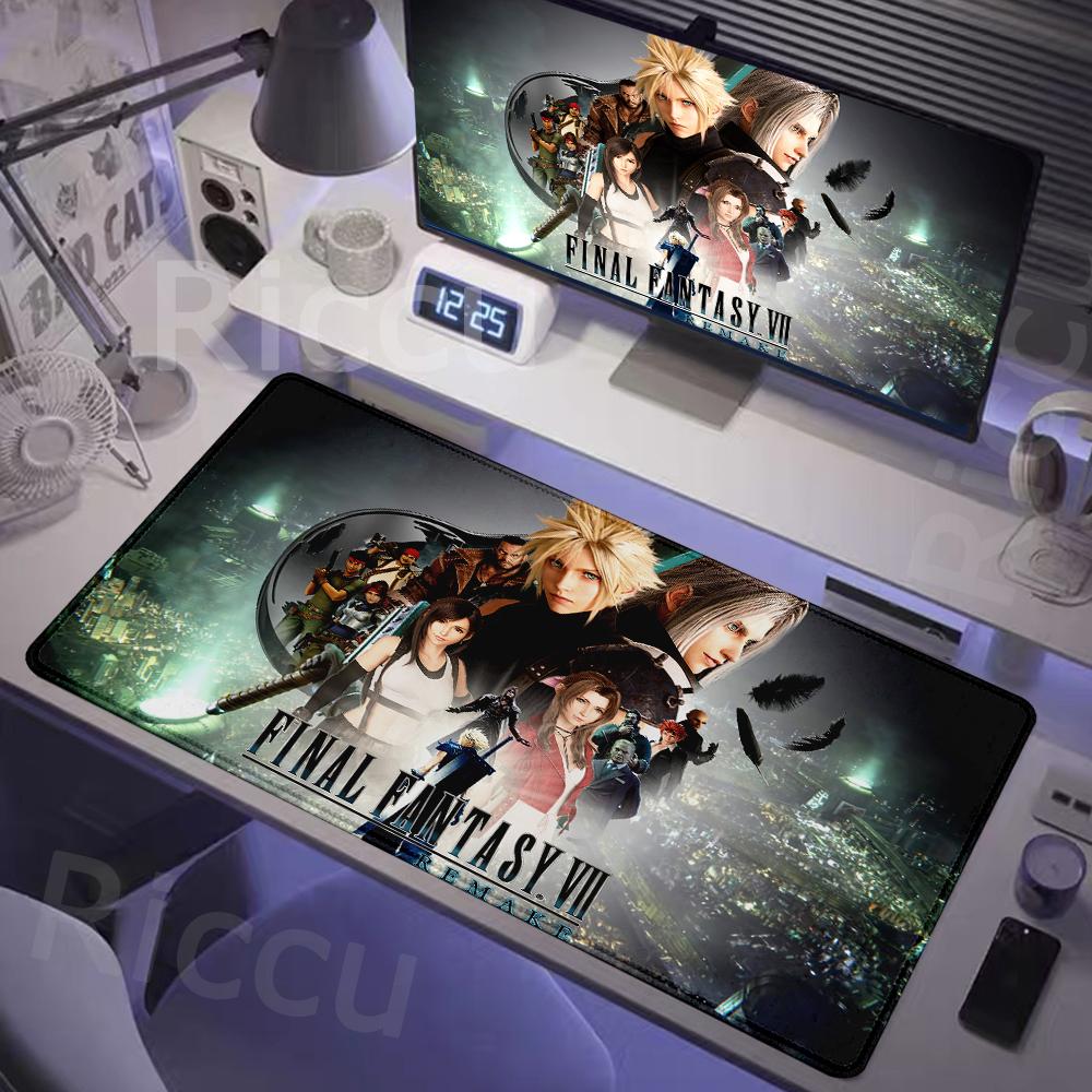 FINAL FANTASY VII REMAKE INTERGRADE electronic sports Locking edge Gamer Large HD Print Computer Desk Locking Edge Keyboard Pad