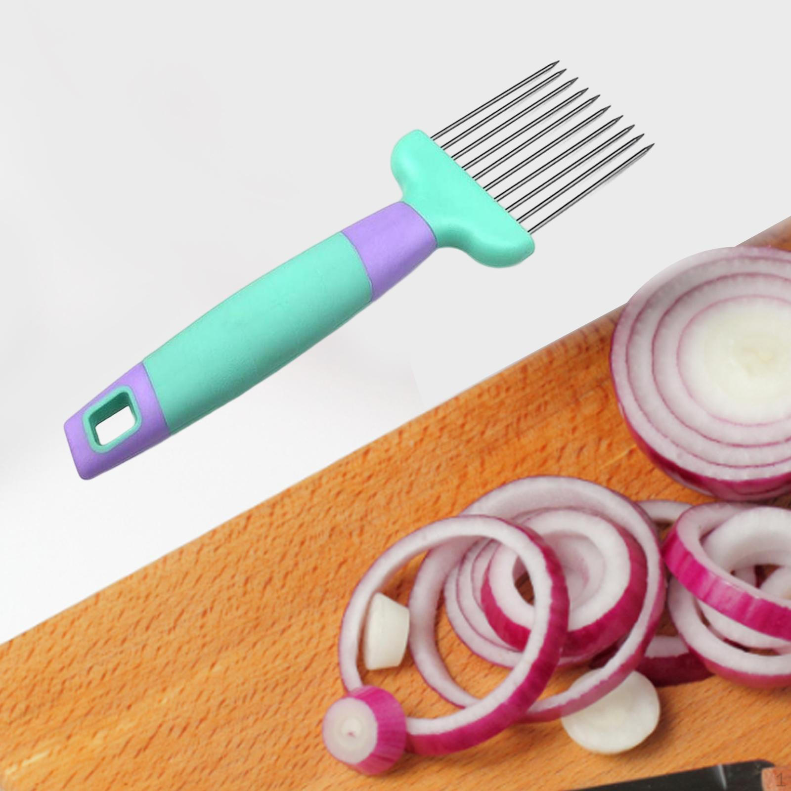 

Durable Stainless Steel Onion Needle Cutter for Efficient Meat Tenderizing and Grating синій