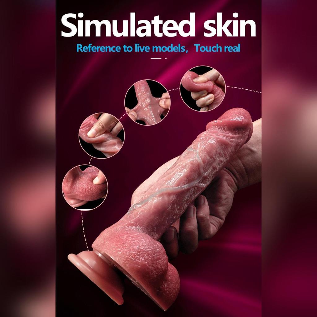 Vulcan Liquid Silicone Electric Phallus Simulation Dildo Adult Sex Products Female Cannon Machine Masturbation Machine Fun