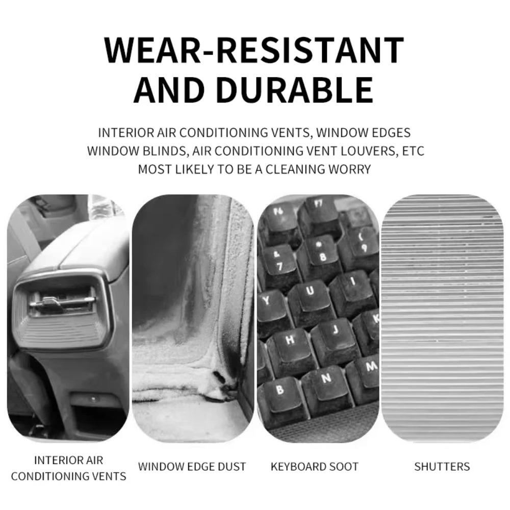 Dual Head Car Air Conditioner Air Vent Brush Dust Removal Dash Blinds Cleaning Brush Keyboard Multi-Use Brush Angel Brush
