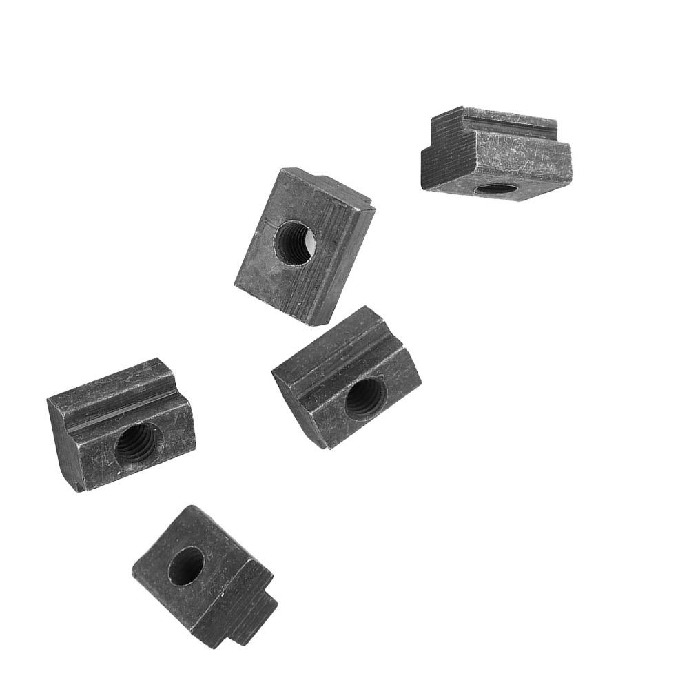 5 Pcs M8 Threads T-Slot Nut Black Oxide Finish 45 Carbon Steel Sliding Nut Grade 8.8 Hammer Head Fastener Nut