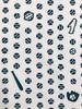 Edoten Tenugui Hand Chusen with Made In Original Baseball Pattern Towel, (Dyed Niwa-zome Dye), 100% Cotton, Japan, Mame-shibori