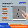 LED Night Light Socket with Motion Sensor, Recessed 86-Type for Floor, Staircase, Corridor, or Bedside.