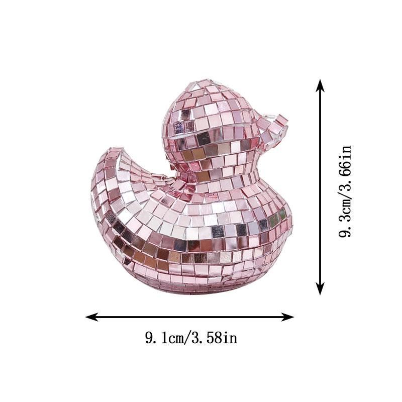 Kreatives Disco-Ente Spiegelglas-Ornament für Heimdekoration