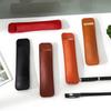 Leather Pen Case - Solid Color Fountain Pen Cover, Soft Microfiber Storage for Student Stationery