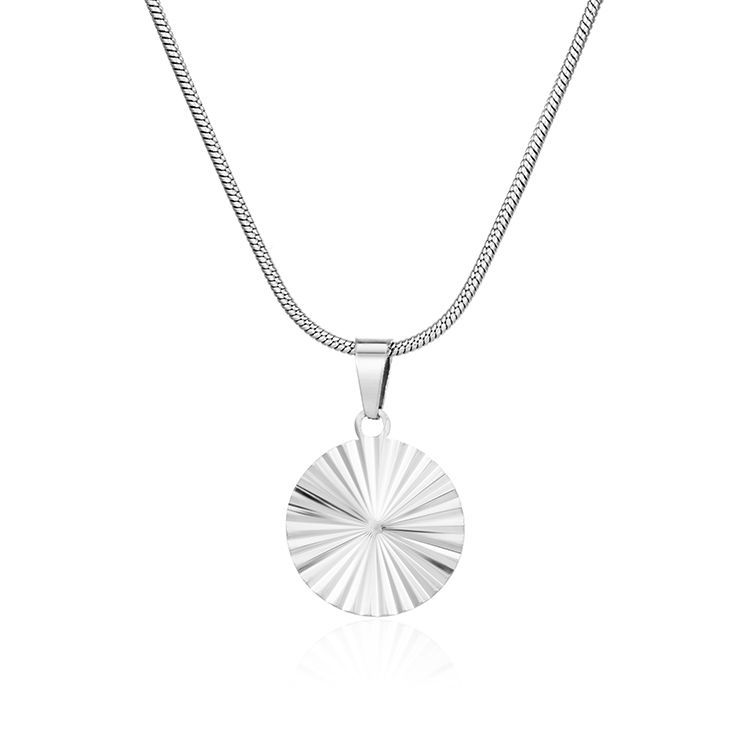 Fashion Titanium Steel Love Pendant Necklace Plated 18K Gold Stainless Steel Internet Celebrity Popular Necklace Women's Jewelry
