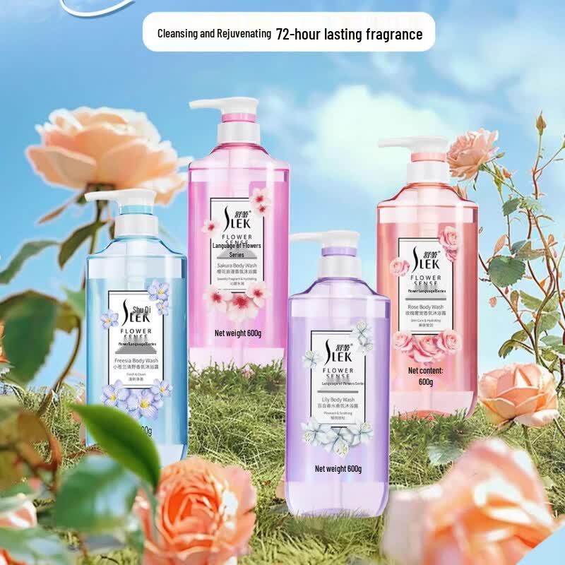 SLEK Flower Series Lily Scented Shower Gel