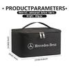 For Benz Men Makeup Bag Make Up Case Bathroom Toiletry Pouch Storage Accessories AMG VIANO GLB GLC W108 W124 W126 W169 W176 GLE