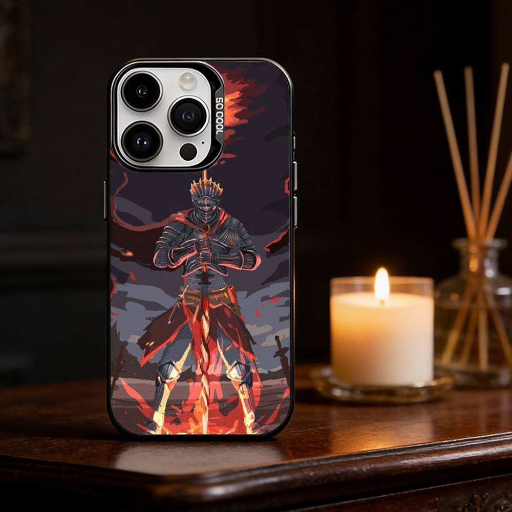 D-Dark S-Souls Game Phone Case Color Silver Shell For IPhone 17 16 15 14 13 12 11 Pro Max Plus
