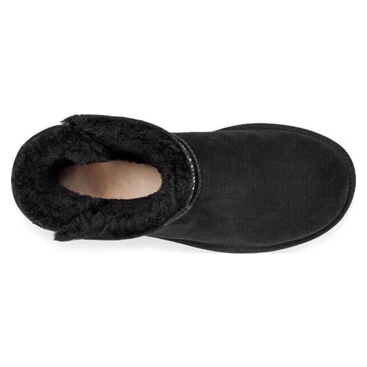 UGG Classic Diamond-Studded Short Snow Boots Women Boots Black 1125911-BLK