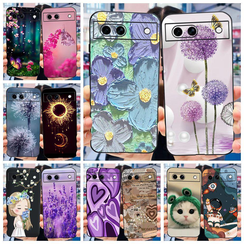 Für Google Pixel 8A Hülle Stilvolle Bemalte Abdeckung Weiche TPU Stoßfeste Handyhülle Für Google Pixel 8 Pro Pixel8A Fundas Coque Bumper