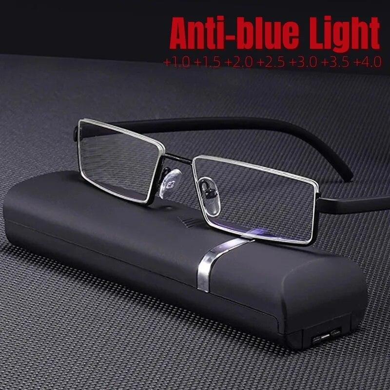 TR90 полурамные очки для чтения — фото 3