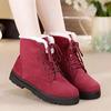 Classic Women Snow Boots Winter Boots Women Lace-Up Flat Heel Ankle Boots for Women Shoes Warm Fur Plush Shoes Woman WSH2461