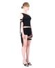 Kimyo Tangled Tie Offset Shorts Black