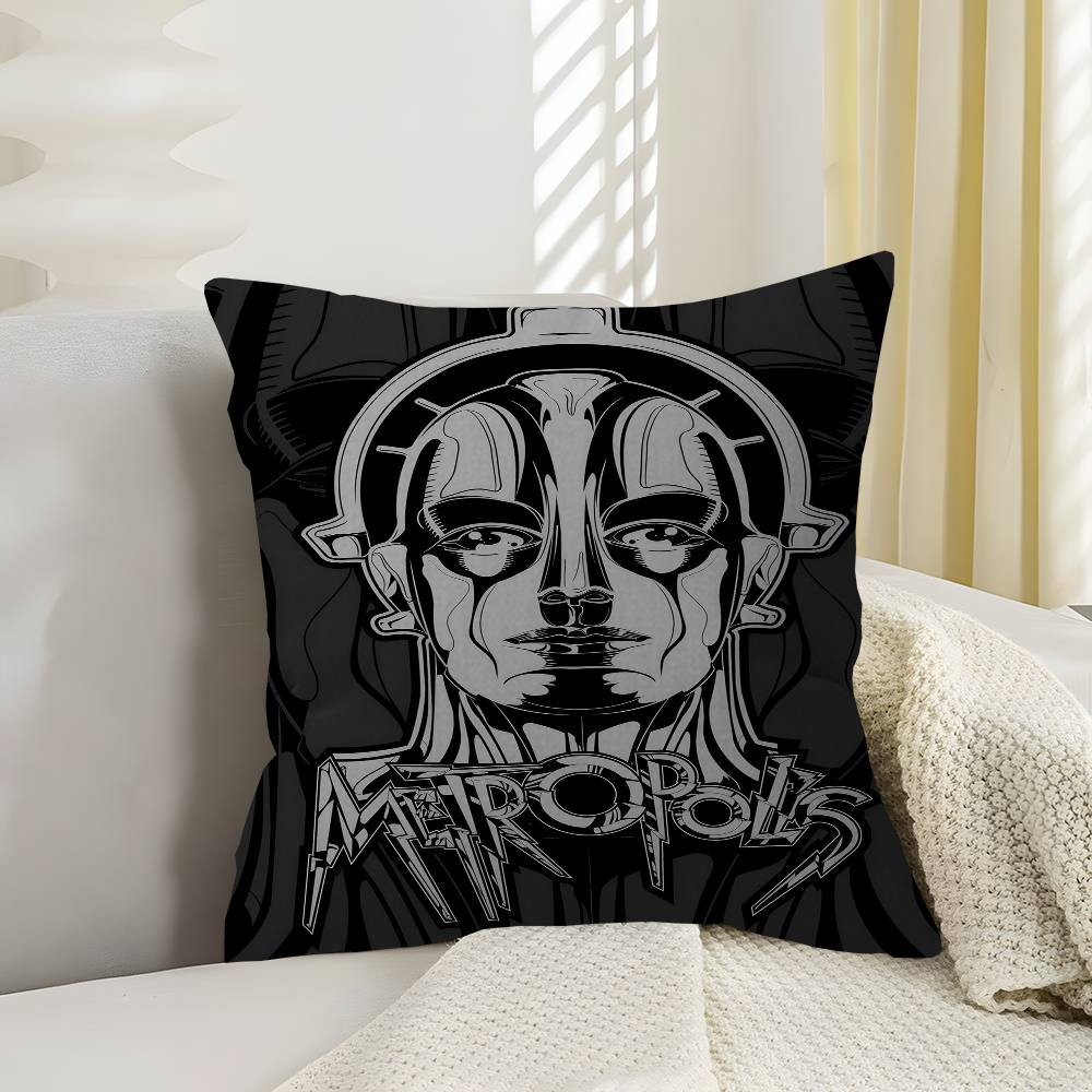Vintage S Metropolis Movie Pillow Gifts Home Office Furnishings Bedroom Sofa Car Cushion Cover Case Xcm