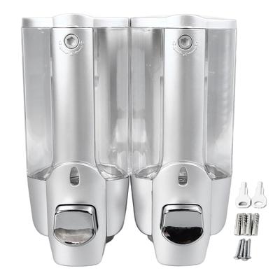 Double Head Soap Dispenser Wall Mounting Press Type Soap Liquid Distributor for Household Hotel Use